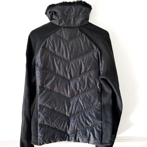 Marmot Down Coat Jacket Womens Insulated 700 Fill Full Zip Fleece Black Puffer L - Picture 2 of 12